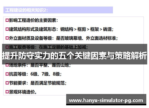 提升防守实力的五个关键因素与策略解析 提升防守实力的五个关键因素与策略解析